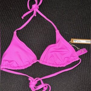 SKIMS Neon Orchid Triangle Bikini Top